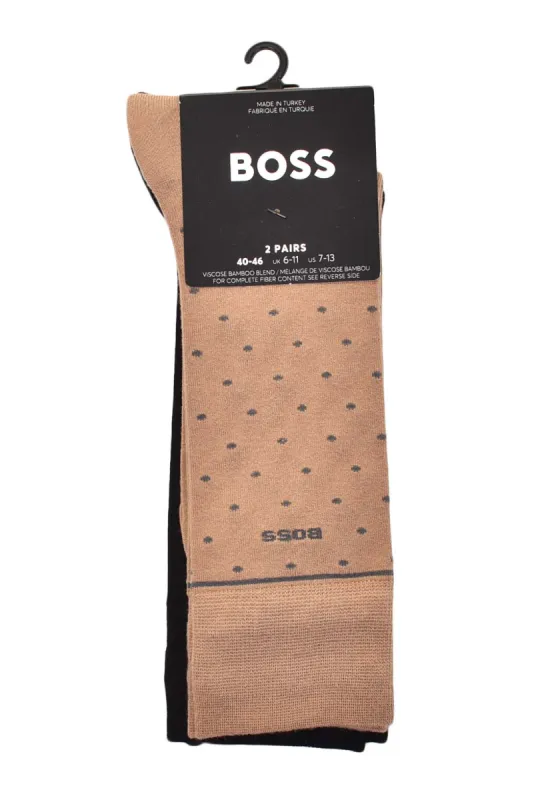 2 Pack Dots Bamboo Socks Medium Beige sold by RAGAZZI