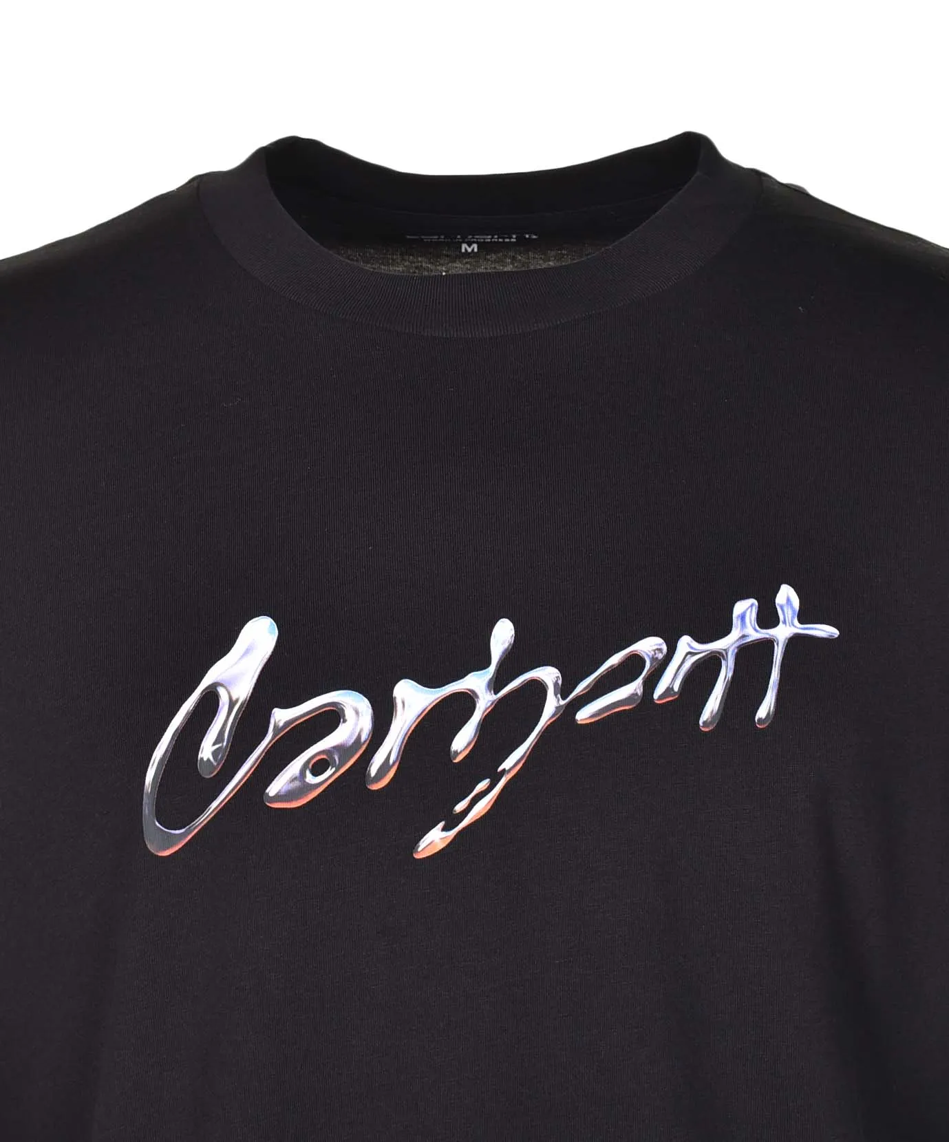 Short Sleeve Drip Script T Shirt Black sold by RAGAZZI product image thumbnail 3