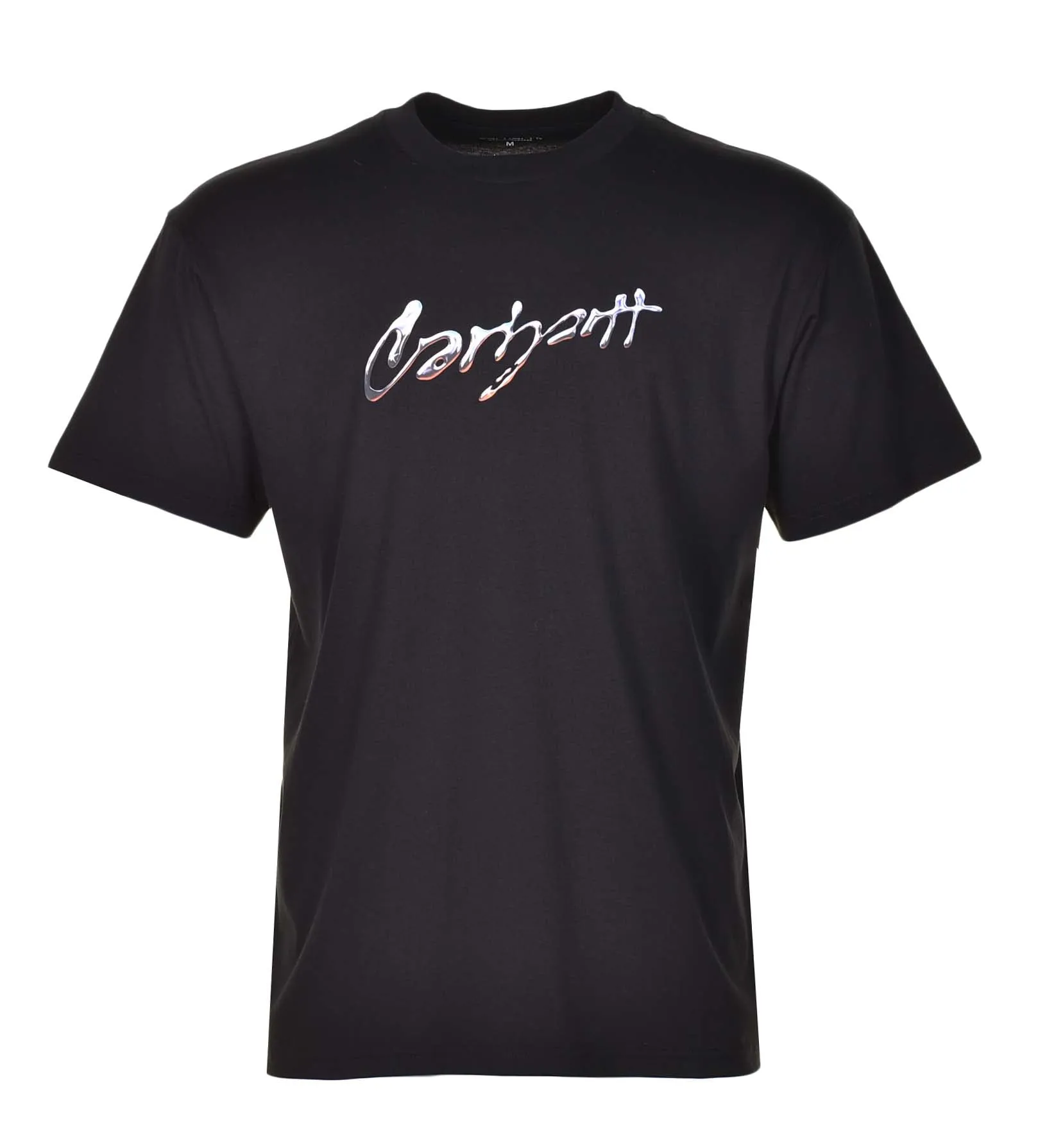 Short Sleeve Drip Script T Shirt Black sold by RAGAZZI