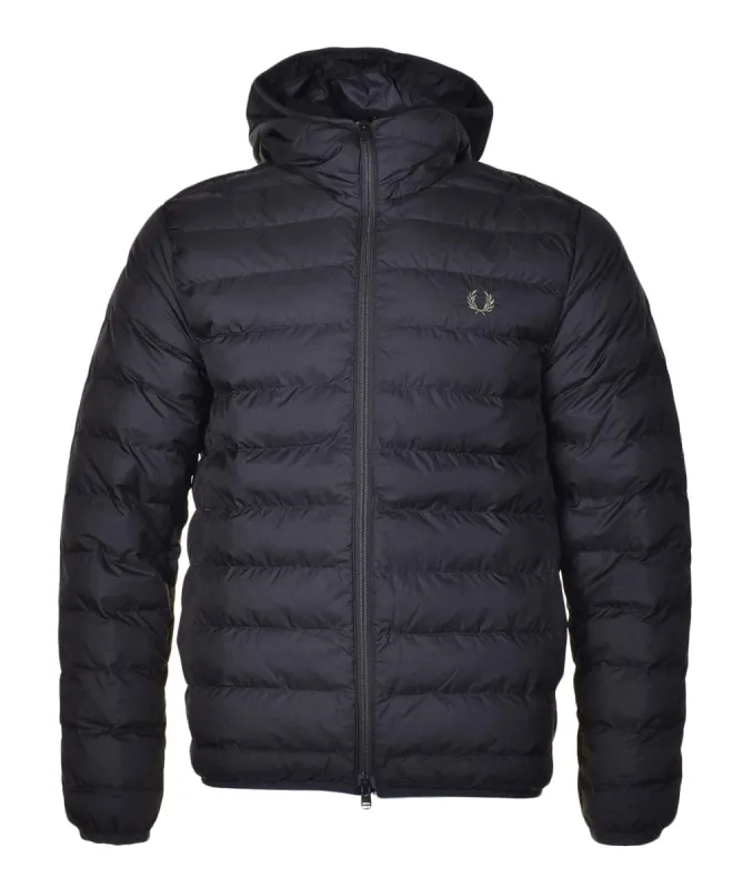 Hooded Insulated Jacket Black sold by RAGAZZI