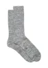 Rasmusson Rib Slub Socks Grey Melange sold by RAGAZZI