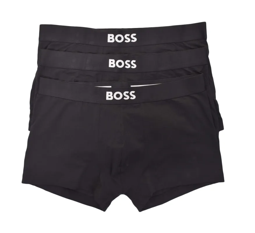 3 Pack Trunk Boxers BOSS One 001 Black sold by RAGAZZI