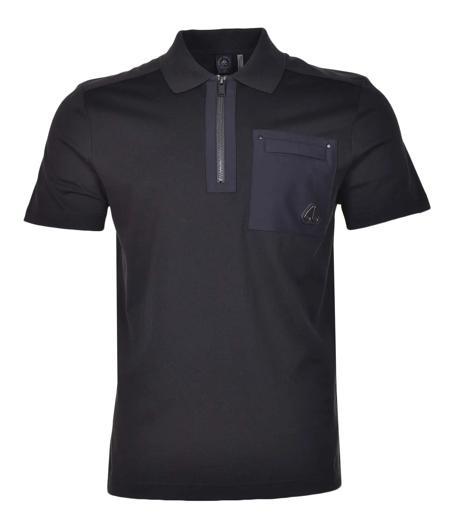 Short Sleeve Dalon Polo Shirt Black sold by RAGAZZI