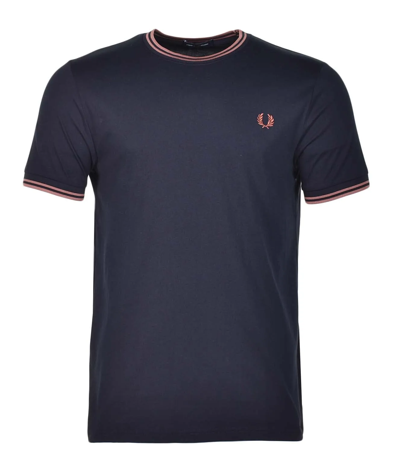 Twin Tipped T Shirt Navy Cinnamon sold by RAGAZZI