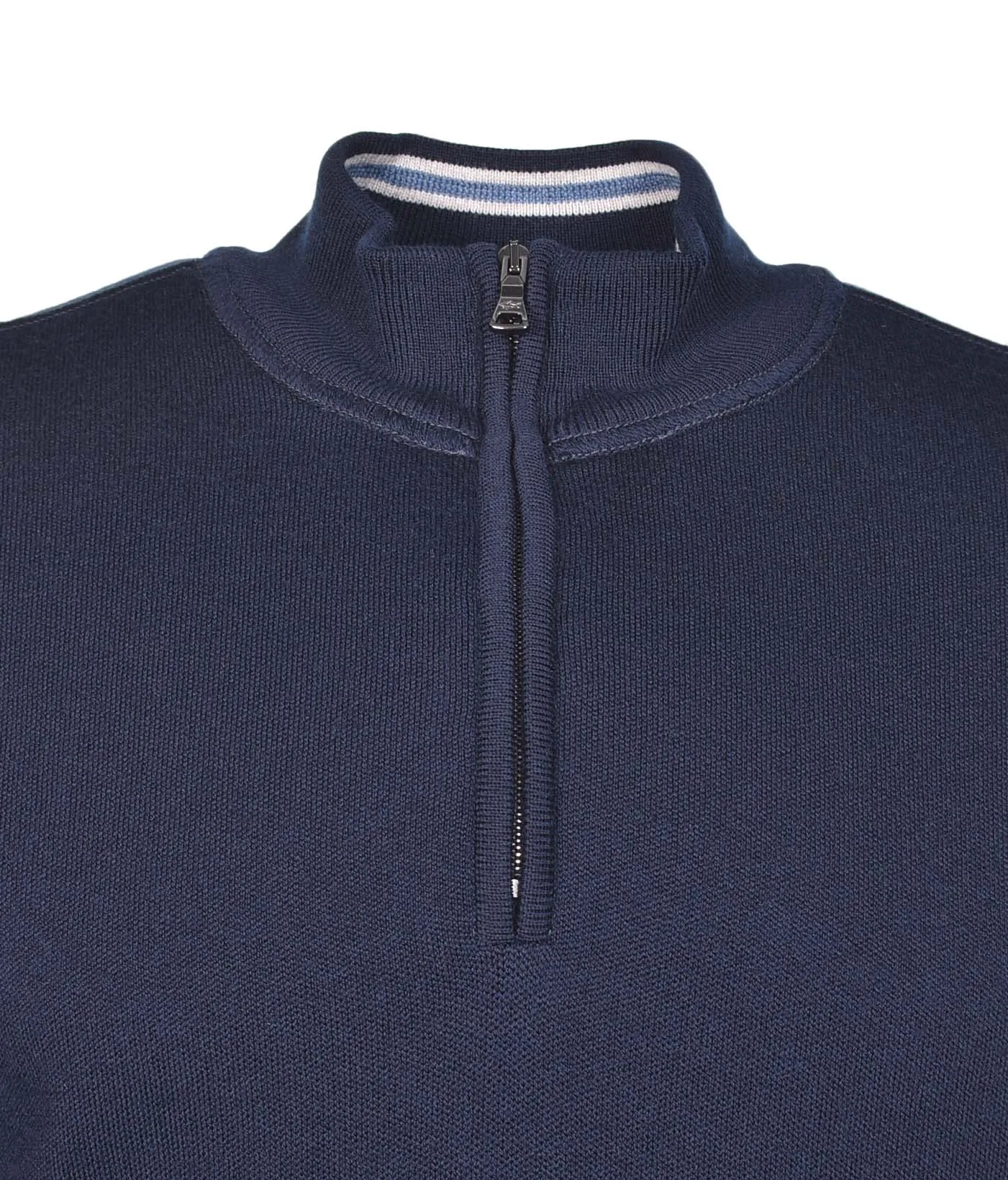 Moon Logo Knitted Wool Half Zip Navy sold by RAGAZZI product image thumbnail 3