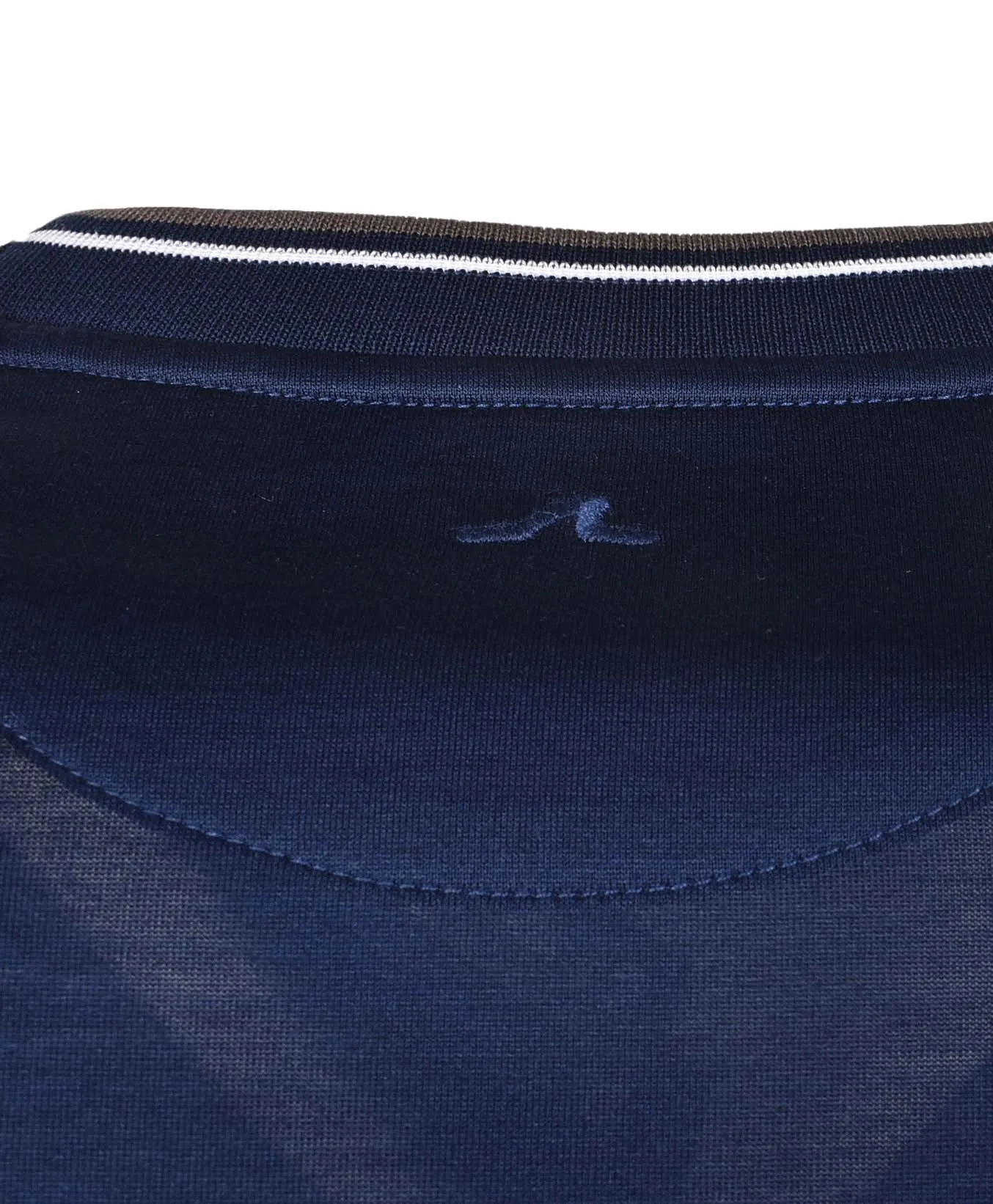 Short Sleeve Tipped Collar T Shirt Navy sold by RAGAZZI product image thumbnail 4