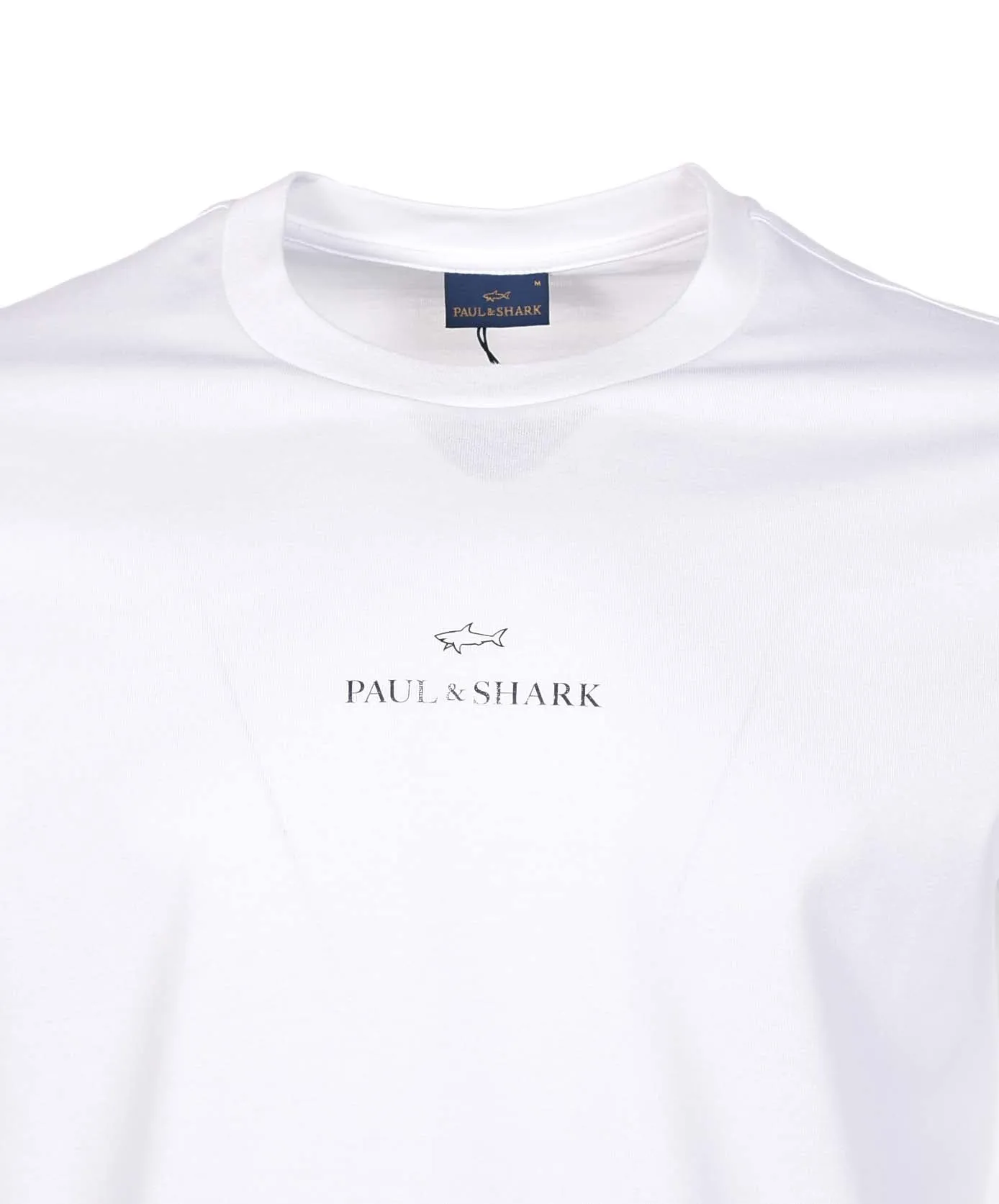 Short Sleeve Silver Centre Logo T Shirt White sold by RAGAZZI product image thumbnail 3