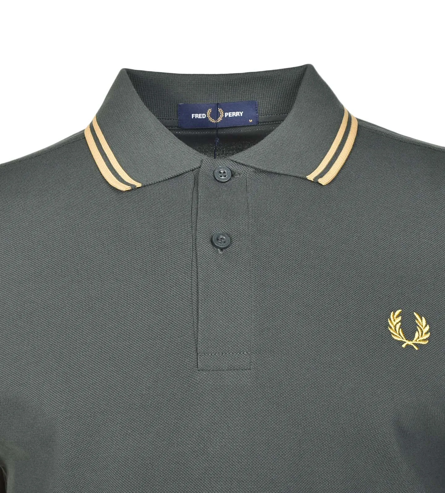 Long Sleeve Twin Tipped Polo Shirt Court Green Honeycomb sold by RAGAZZI product image thumbnail 3