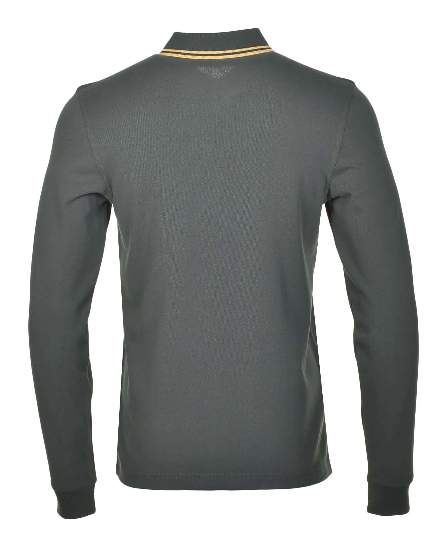 Long Sleeve Twin Tipped Polo Shirt Court Green Honeycomb sold by RAGAZZI product image thumbnail 2