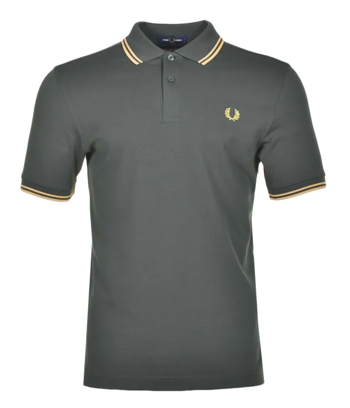 Short Sleeve Twin Tipped Polo Shirt Court Green Honeycomb sold by RAGAZZI