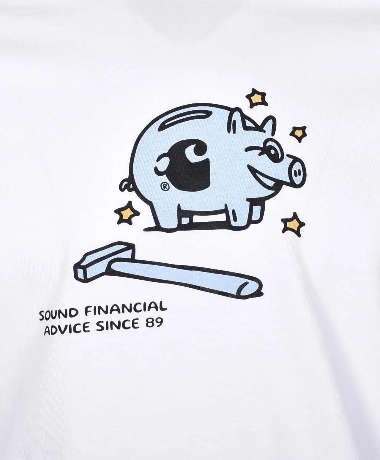 Short Sleeve Piggybank T Shirt White sold by RAGAZZI product image thumbnail 3