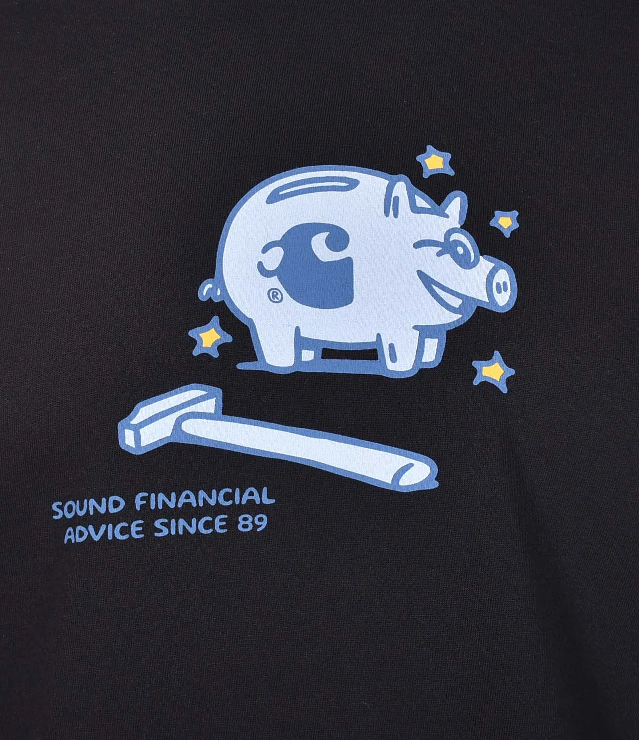 Short Sleeve Piggybank T Shirt Black sold by RAGAZZI product image thumbnail 3