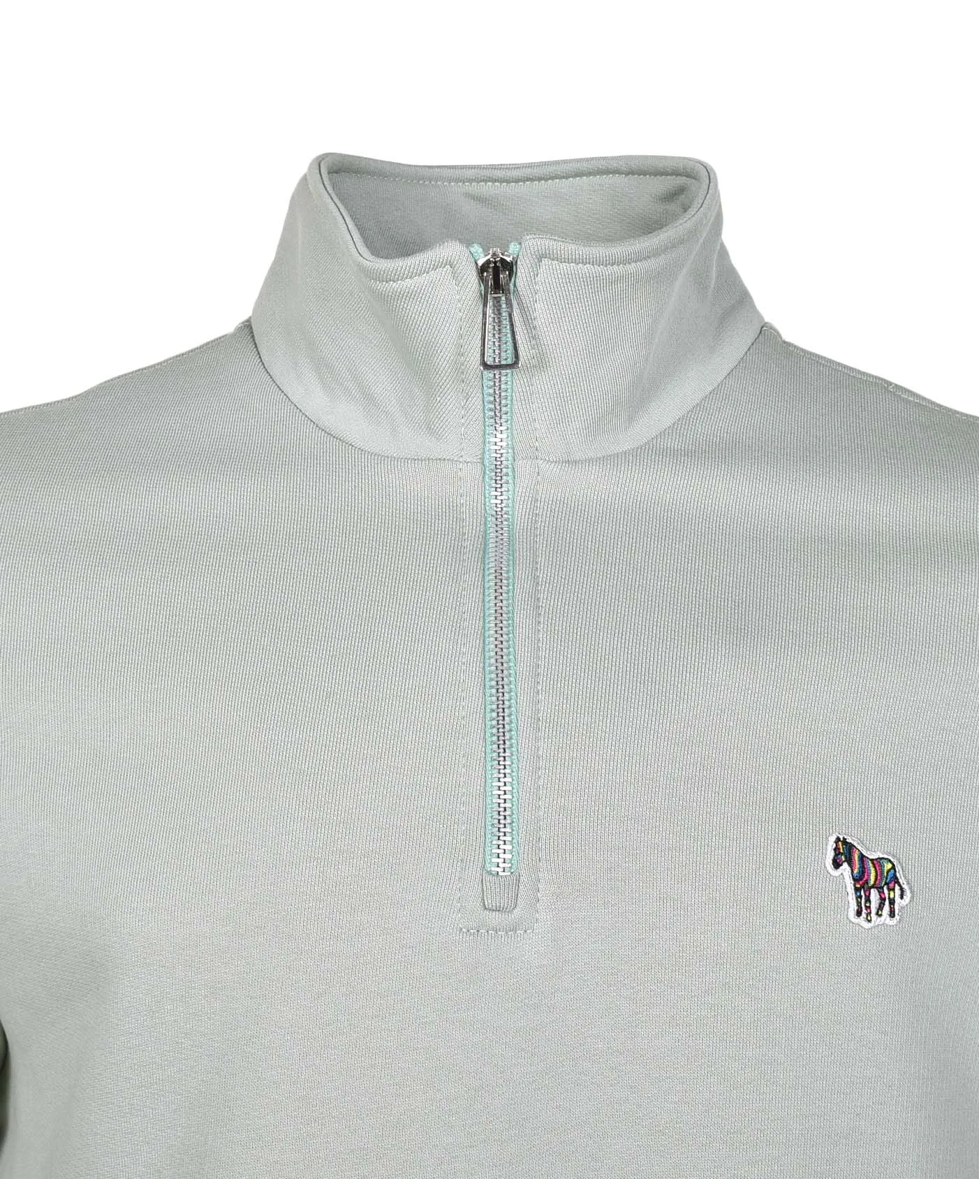 Zebra Half Zip Sweatshirt 30B Pastel Green sold by RAGAZZI product image thumbnail 3