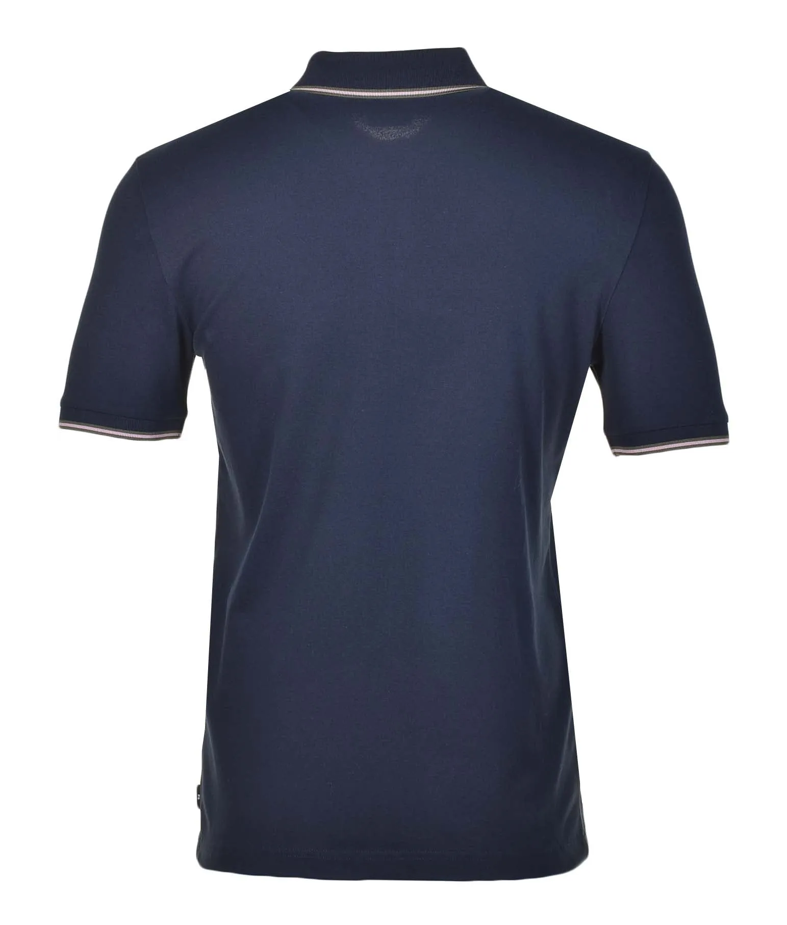 Regular Fit Short Sleeve Stripe Detail Polo Shirt Navy sold by RAGAZZI product image thumbnail 2
