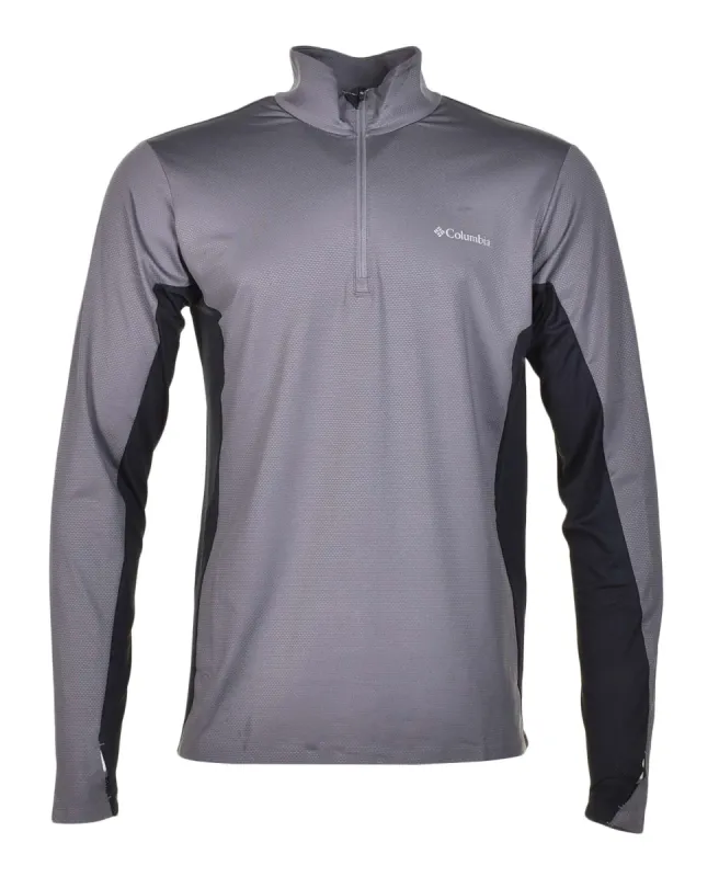 Long Sleeve Three Pitch Tech Knit 1/4 Zip City Grey sold by RAGAZZI