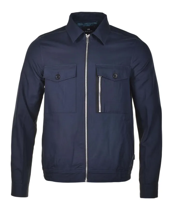 Full Zip Blouson Jacket Navy sold by RAGAZZI