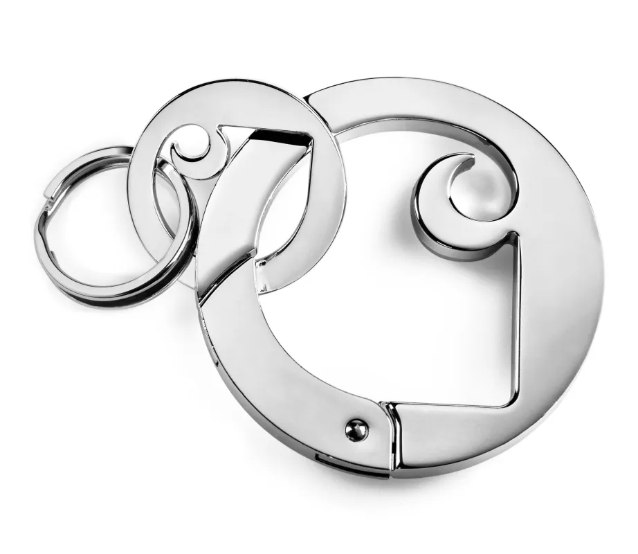 Charms Carabiner Keychain Silver sold by RAGAZZI
