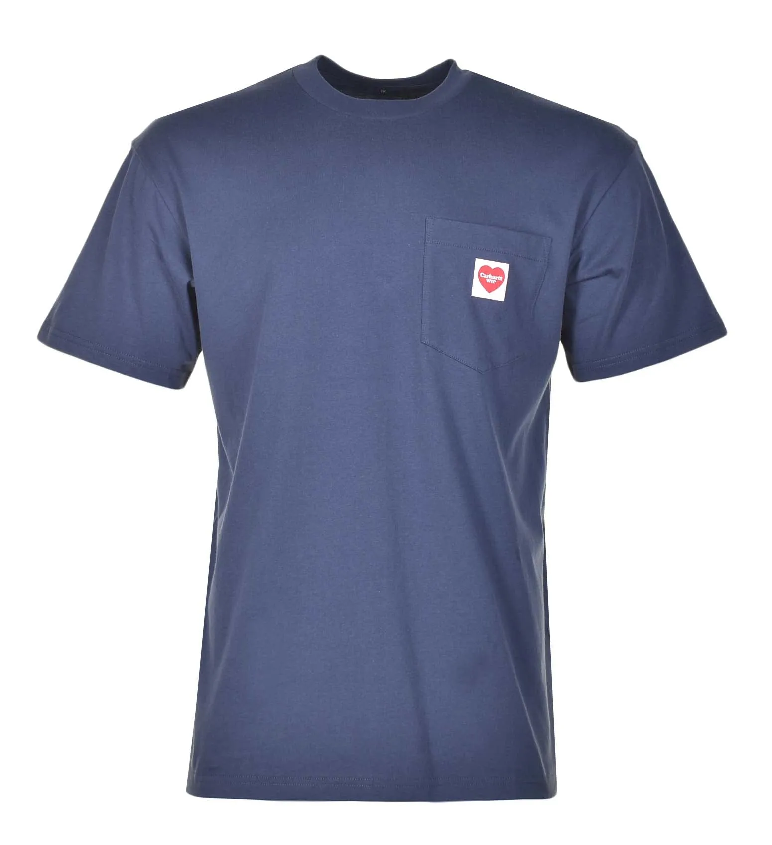 Short Sleeve Pocket Heart T Shirt Navy sold by RAGAZZI