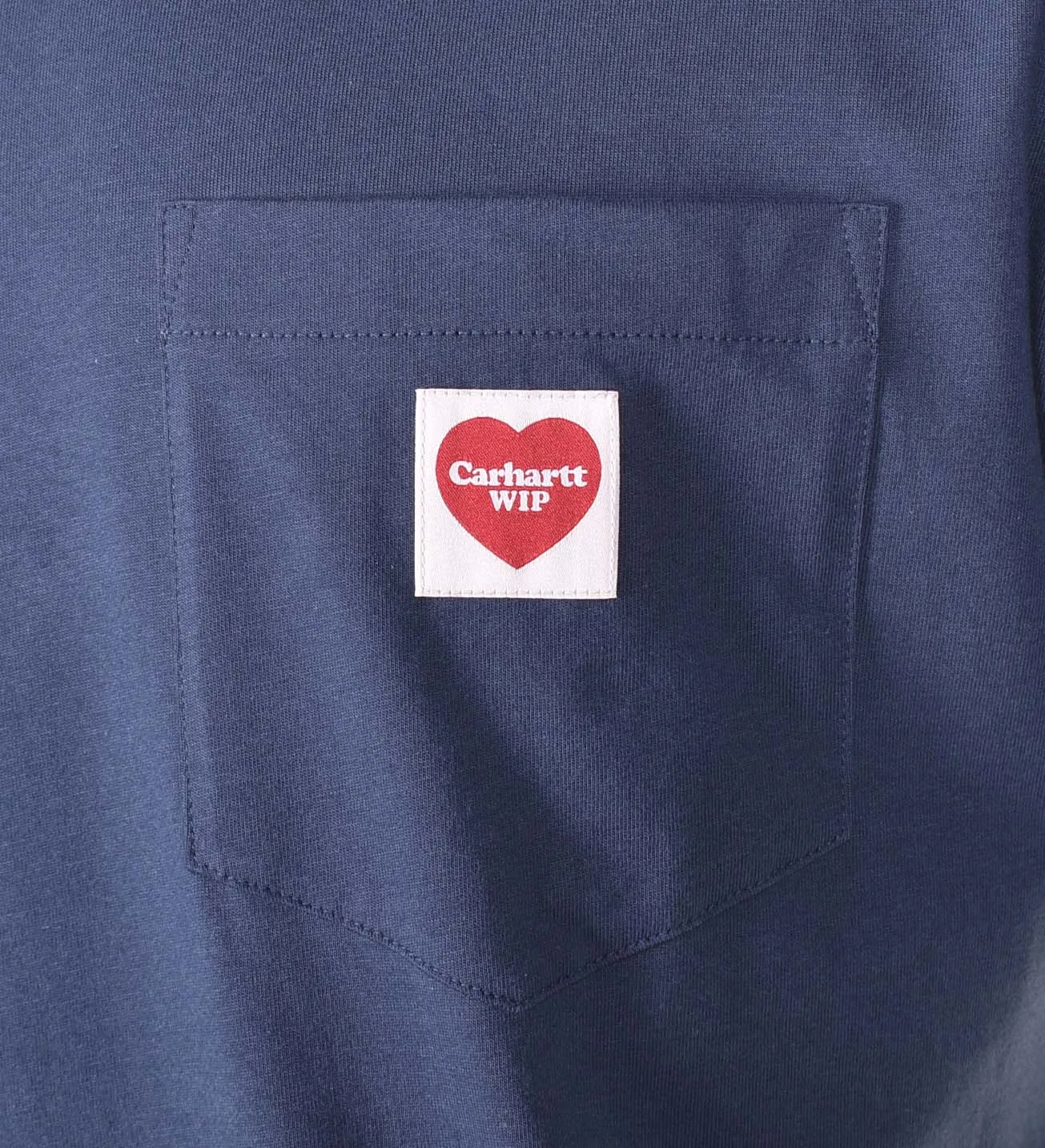 Short Sleeve Pocket Heart T Shirt Navy sold by RAGAZZI product image thumbnail 3