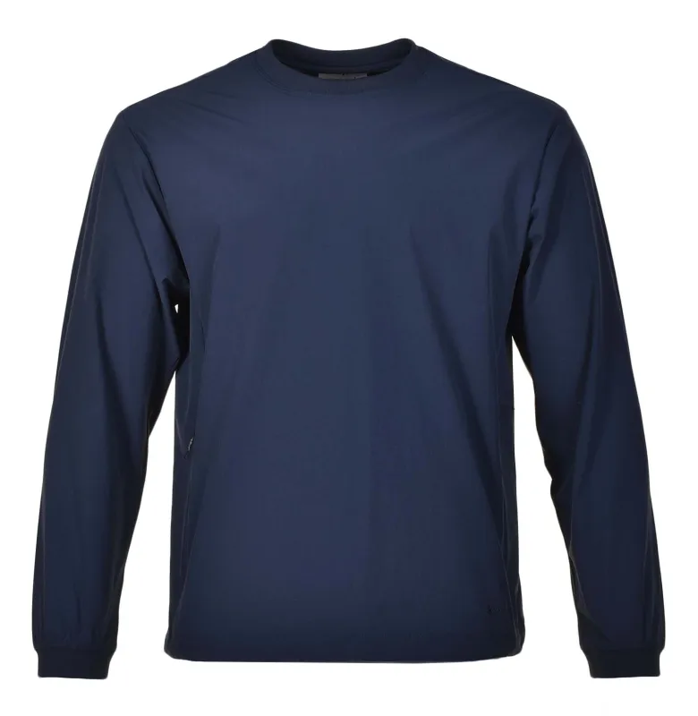 Active Comfort Pullover Navy made by Snow Peak