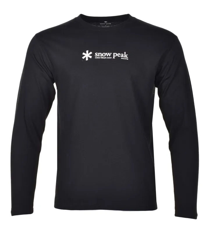 Soft Cotton Logo Long Sleeve T Shirt Black sold by RAGAZZI