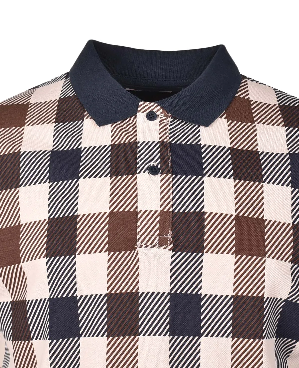 Active Macro Check Short Sleeve Polo Shirt sold by RAGAZZI product image thumbnail 3