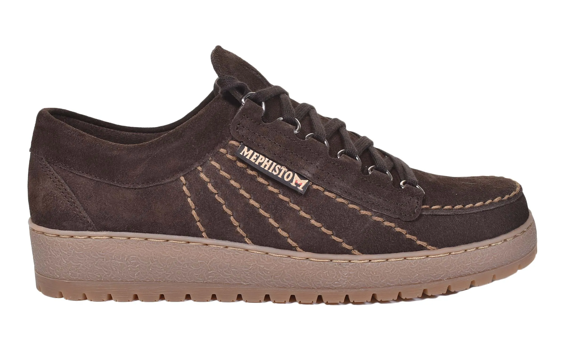 Rainbow Shoes Velours 9851 Dark Brown Suede sold by RAGAZZI