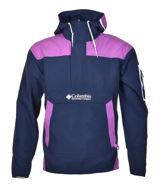 Challenger Windbreaker Anorak Colligate Navy/Razzle Purple sold by RAGAZZI