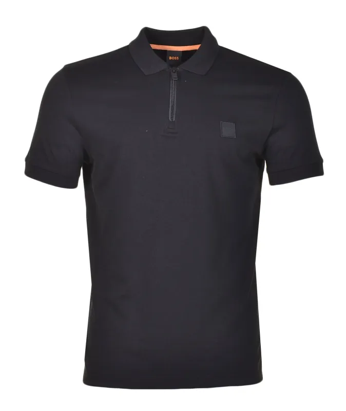 Passerzip Short Sleeve Polo 001 Black sold by RAGAZZI