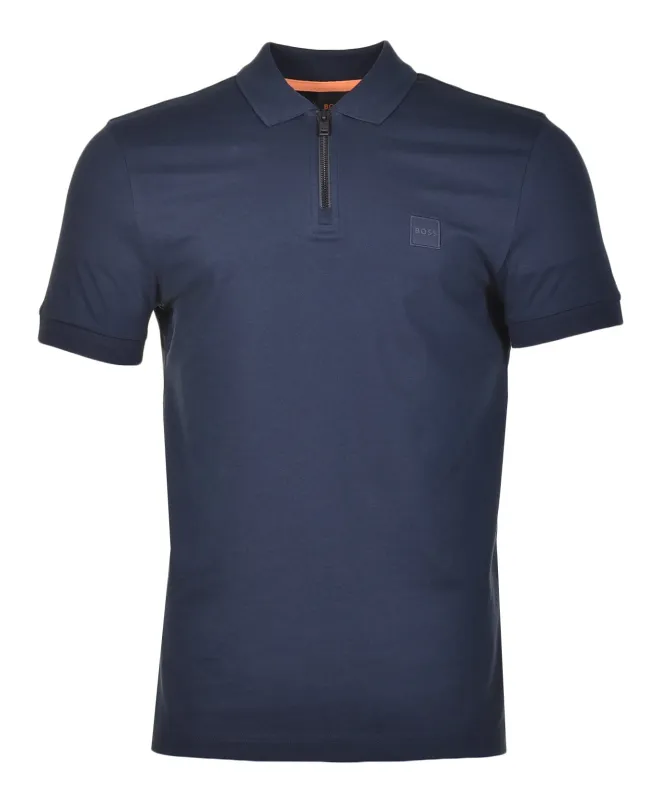 Passerzip Short Sleeve Polo 404 Dark Blue sold by RAGAZZI