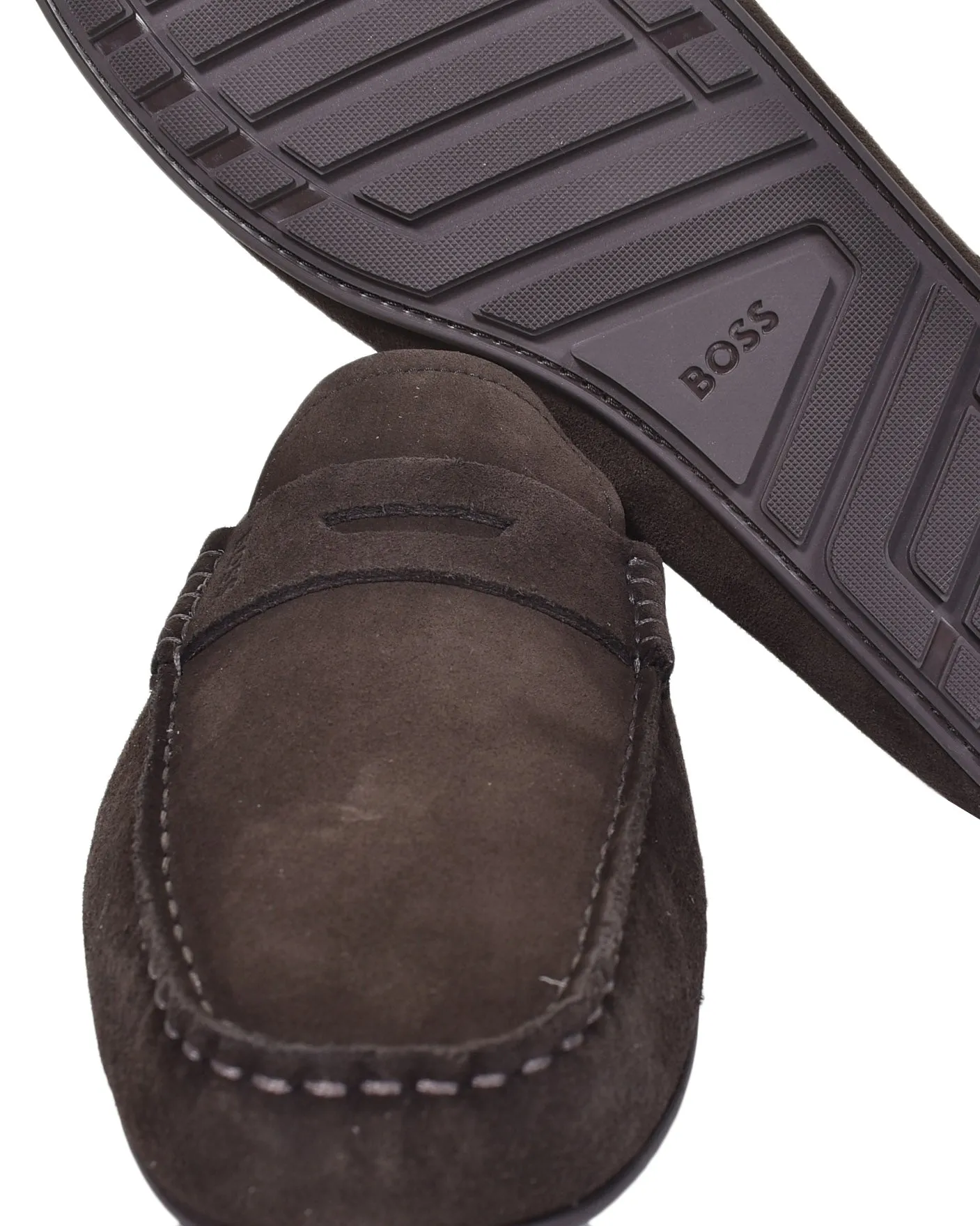 Noel Moccasin Suede Driver Shoe Dark Brown sold by RAGAZZI product image thumbnail 5