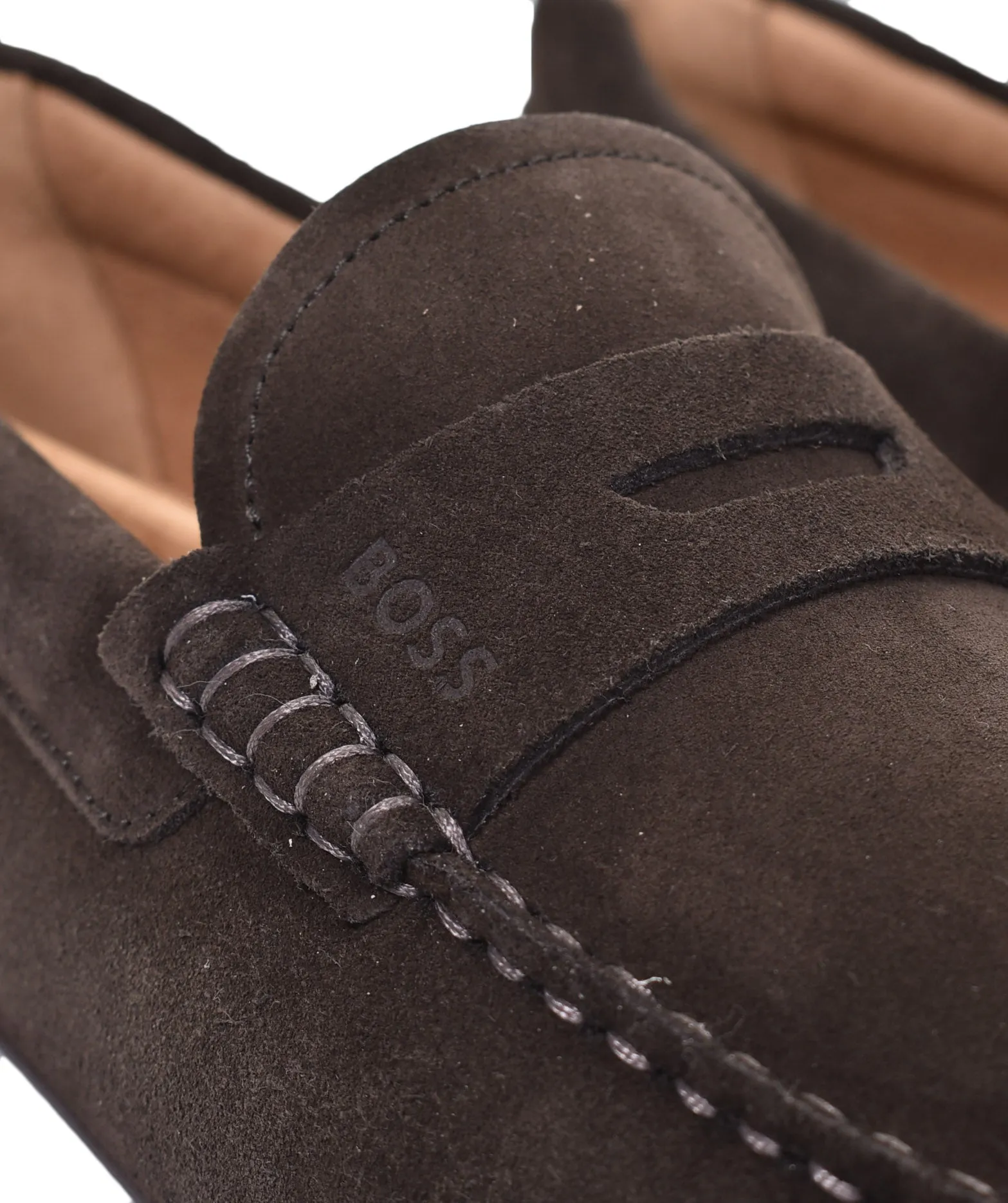 Noel Moccasin Suede Driver Shoe Dark Brown sold by RAGAZZI product image thumbnail 4