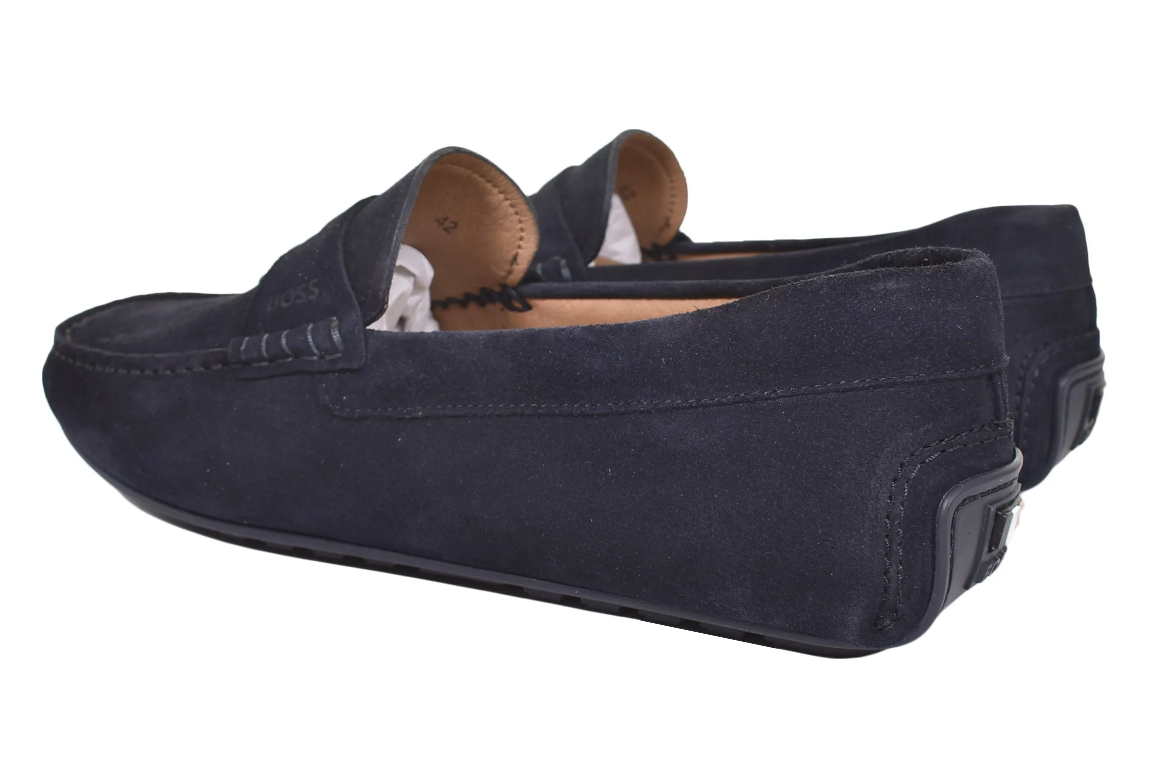 Noel Moccasin Suede Driver Shoe Dark Blue sold by RAGAZZI product image thumbnail 3