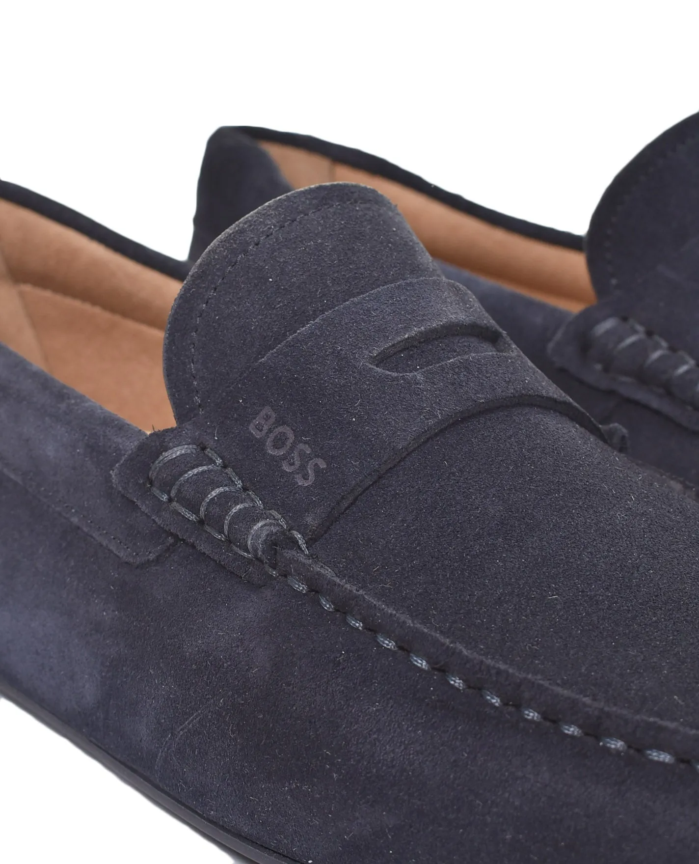 Noel Moccasin Suede Driver Shoe Dark Blue sold by RAGAZZI product image thumbnail 4