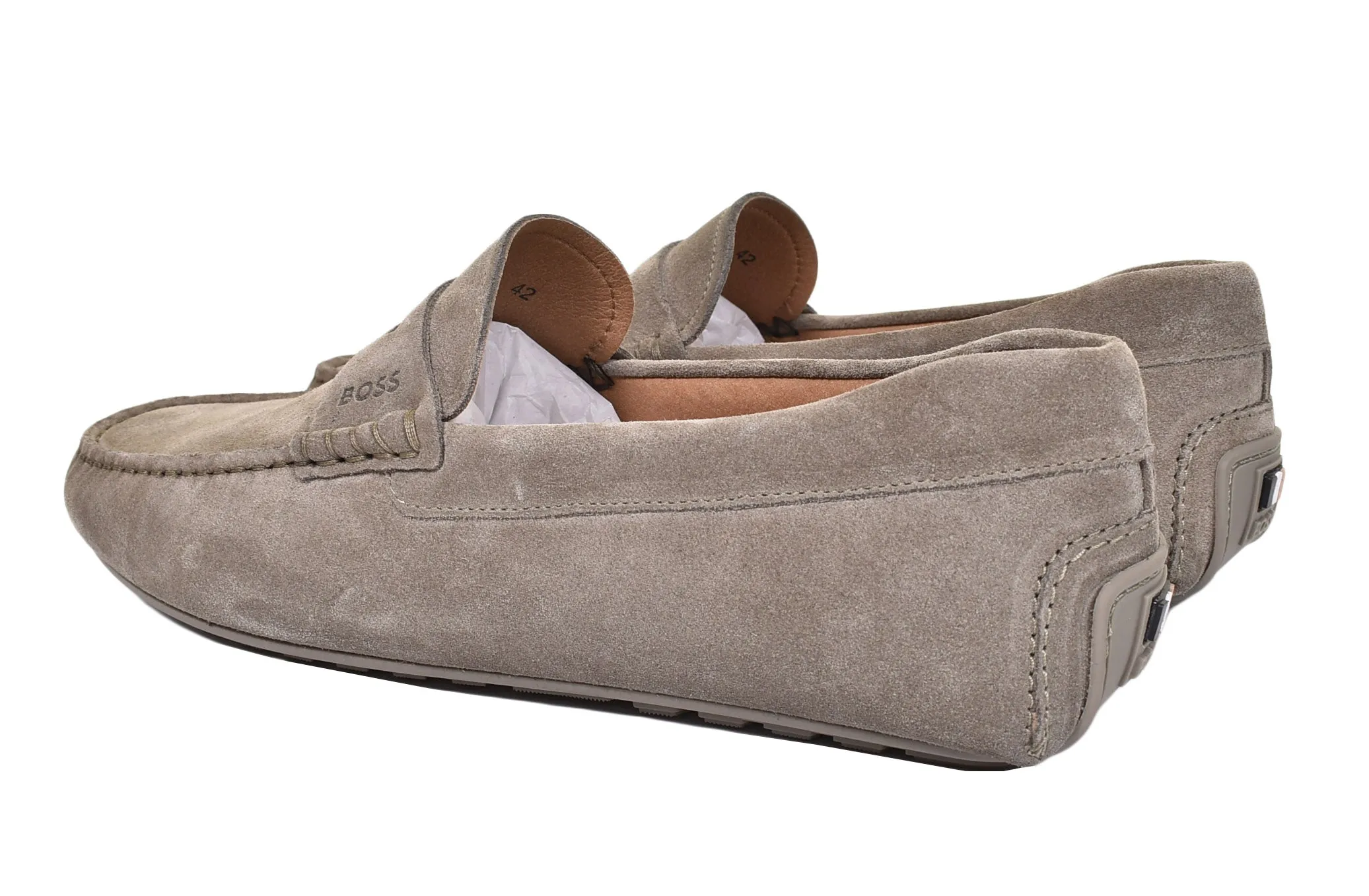 Noel Moccasin Suede Driver Shoe Open Green sold by RAGAZZI product image thumbnail 3