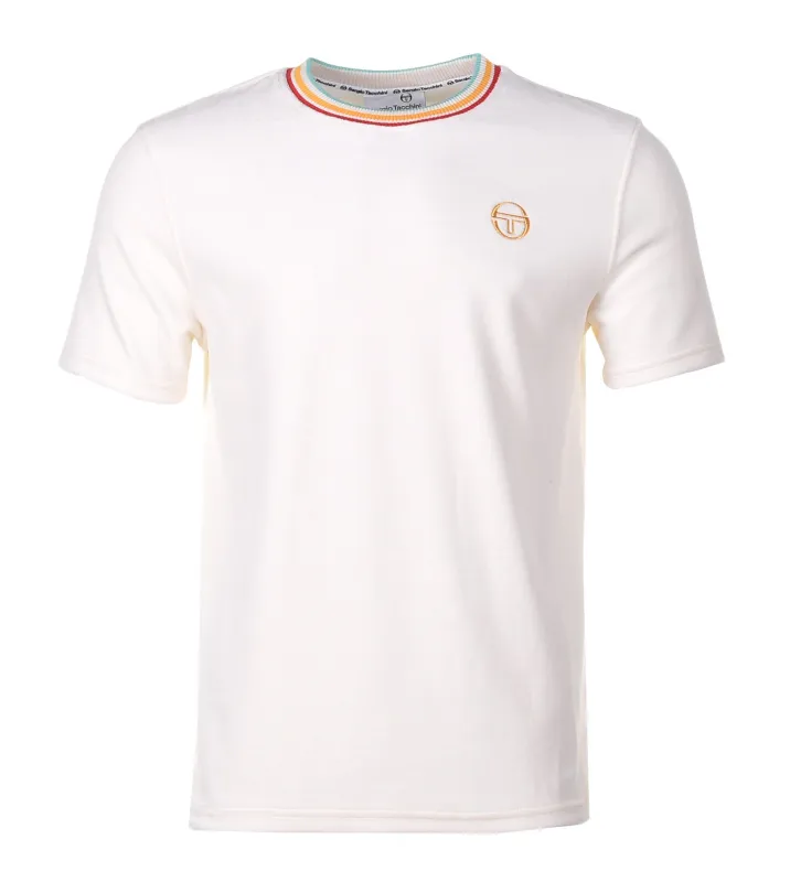 Slice Tee Velour T Shirt Gardenia Gold sold by RAGAZZI