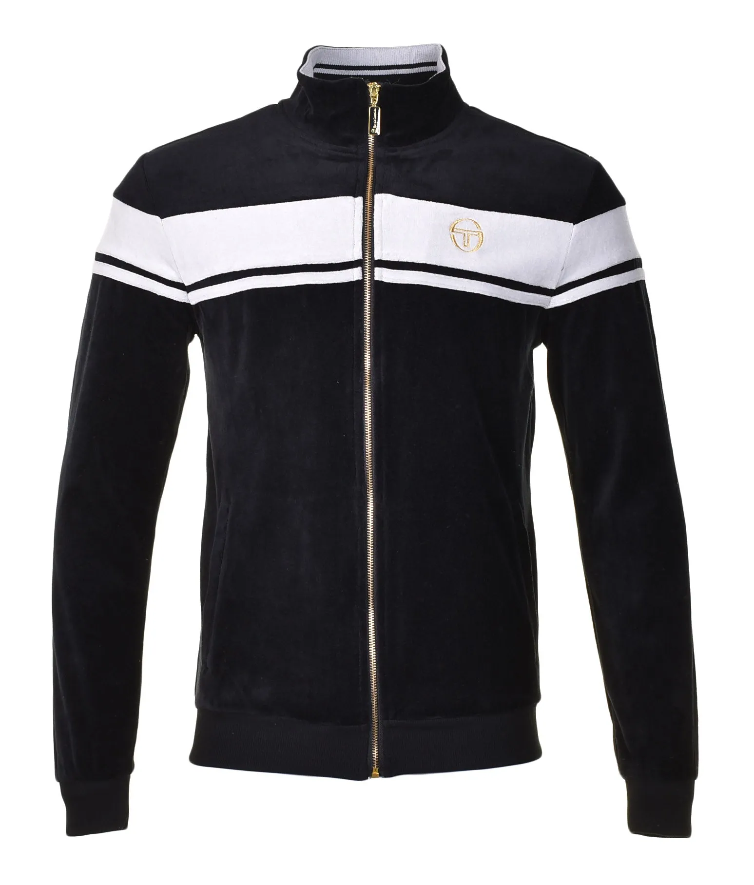 Damarind Velour Track Top Black sold by RAGAZZI