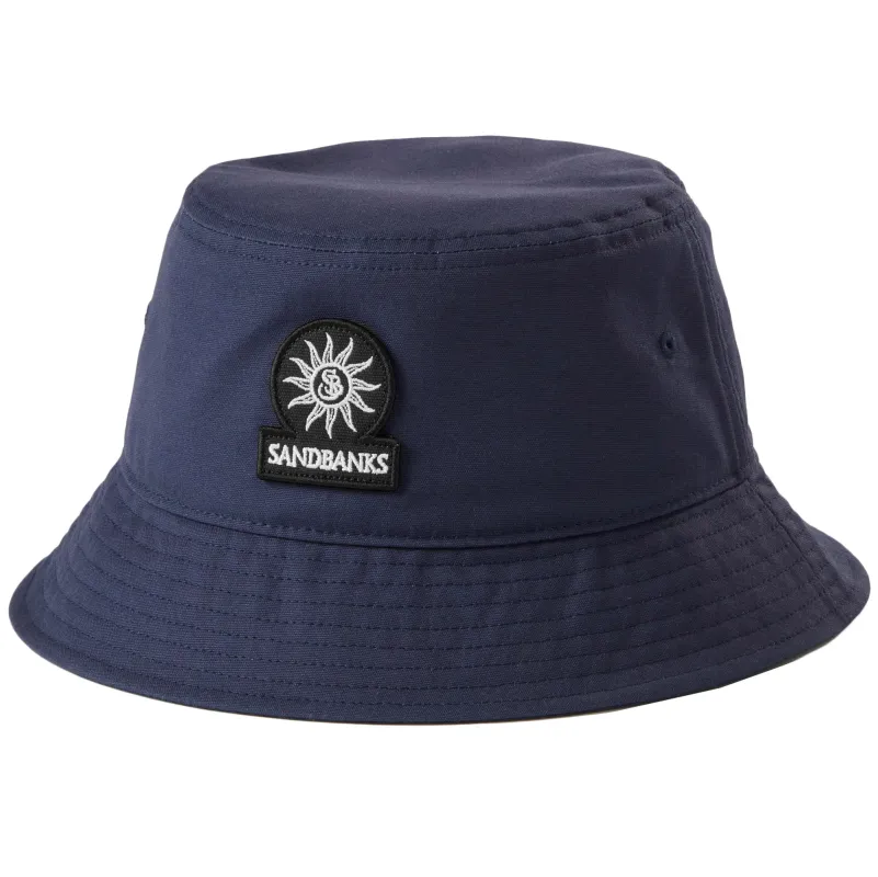 Sandbanks Badge Logo Bucket Hat Navy sold by RAGAZZI