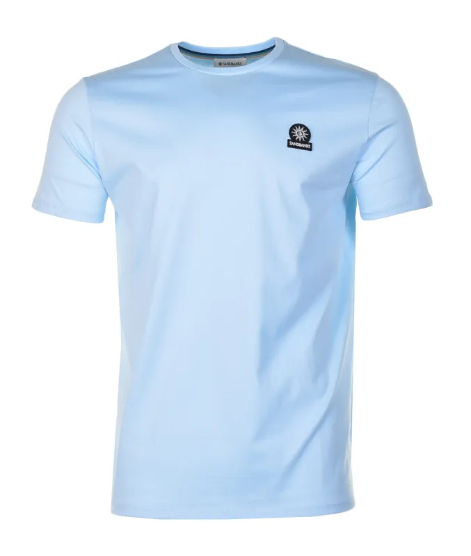 Badge Logo T Shirt Crystal Blue sold by RAGAZZI