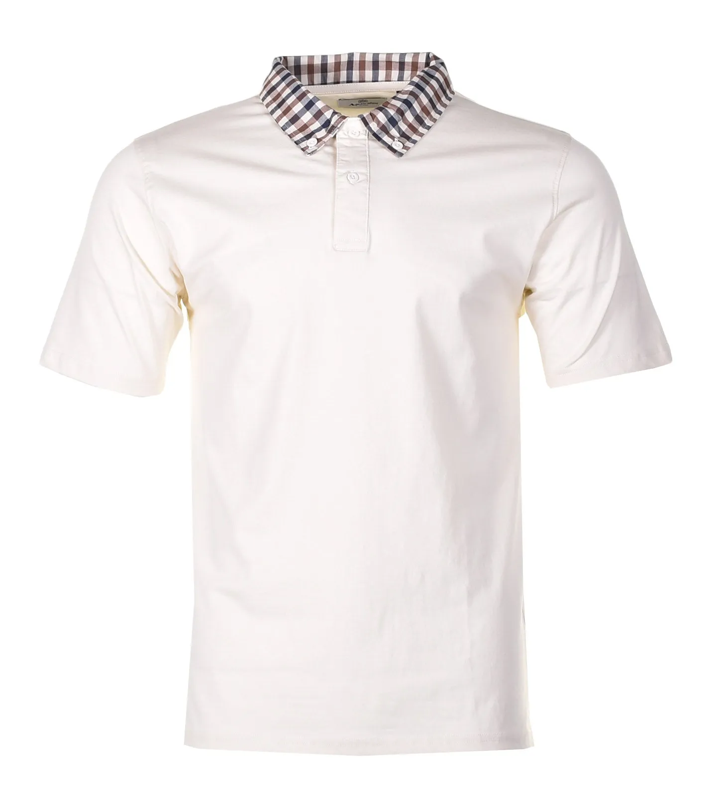 Active Supima Club Check Rib Polo Old White sold by RAGAZZI