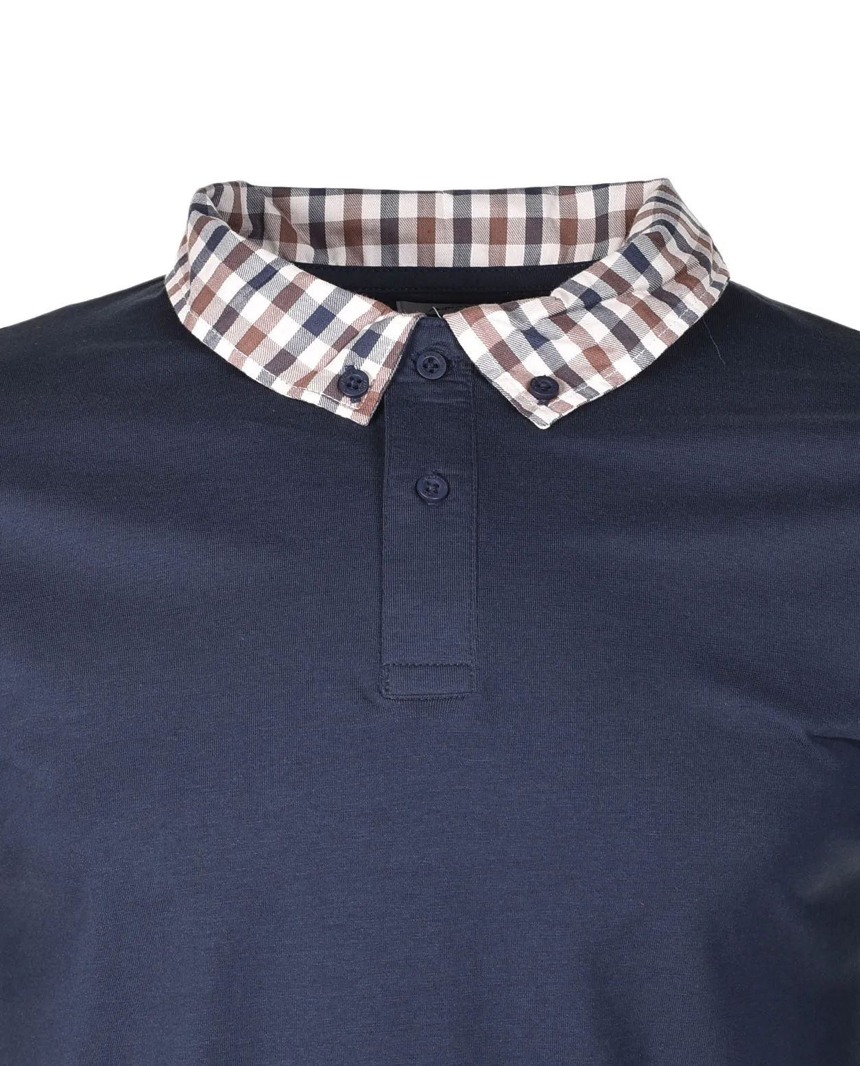 Active Supima Club Check Rib Polo Navy sold by RAGAZZI product image thumbnail 3