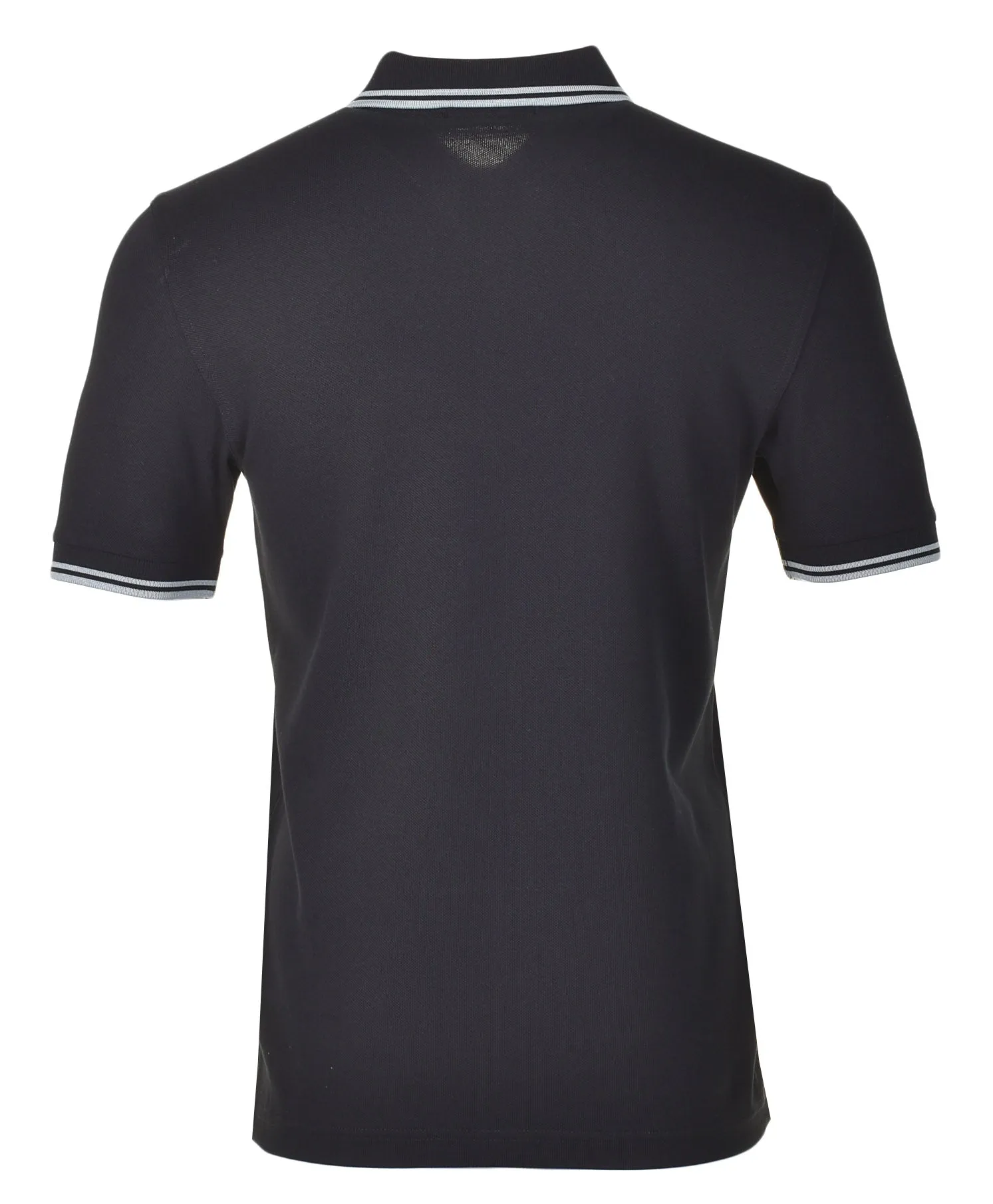 Short Sleeve Twin Tipped Polo Shirt Black Silver Blue sold by RAGAZZI product image thumbnail 2