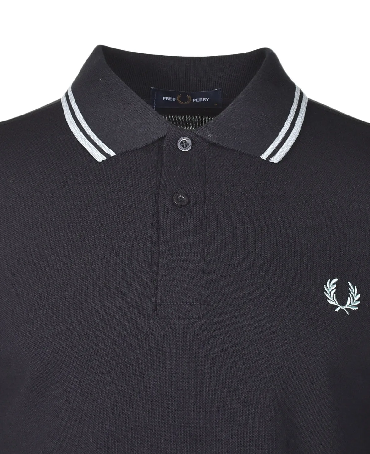 Short Sleeve Twin Tipped Polo Shirt Black Silver Blue sold by RAGAZZI product image thumbnail 3