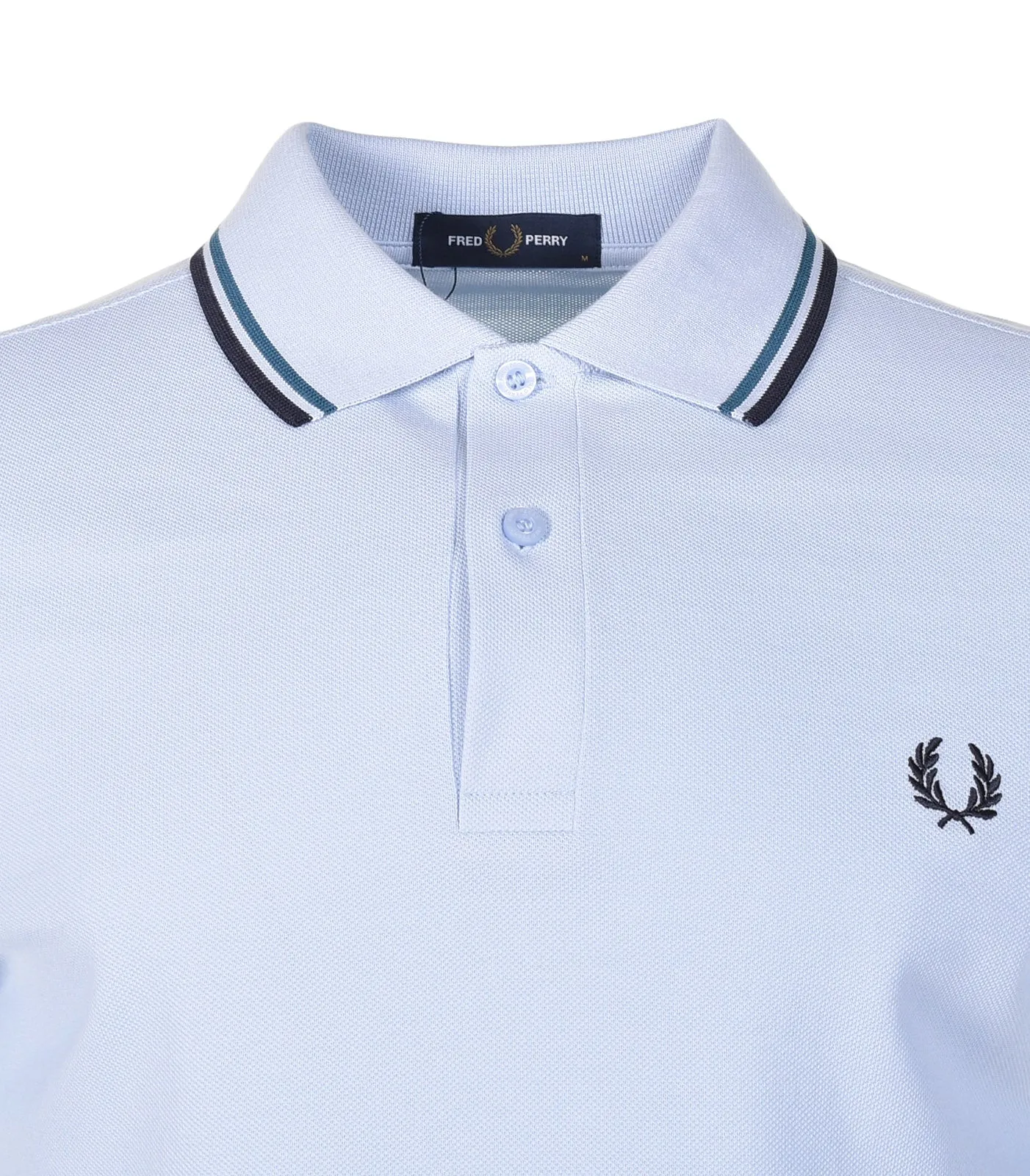 Short Sleeve Twin Tipped Polo Shirt Light Smoke Petrol sold by RAGAZZI product image thumbnail 3