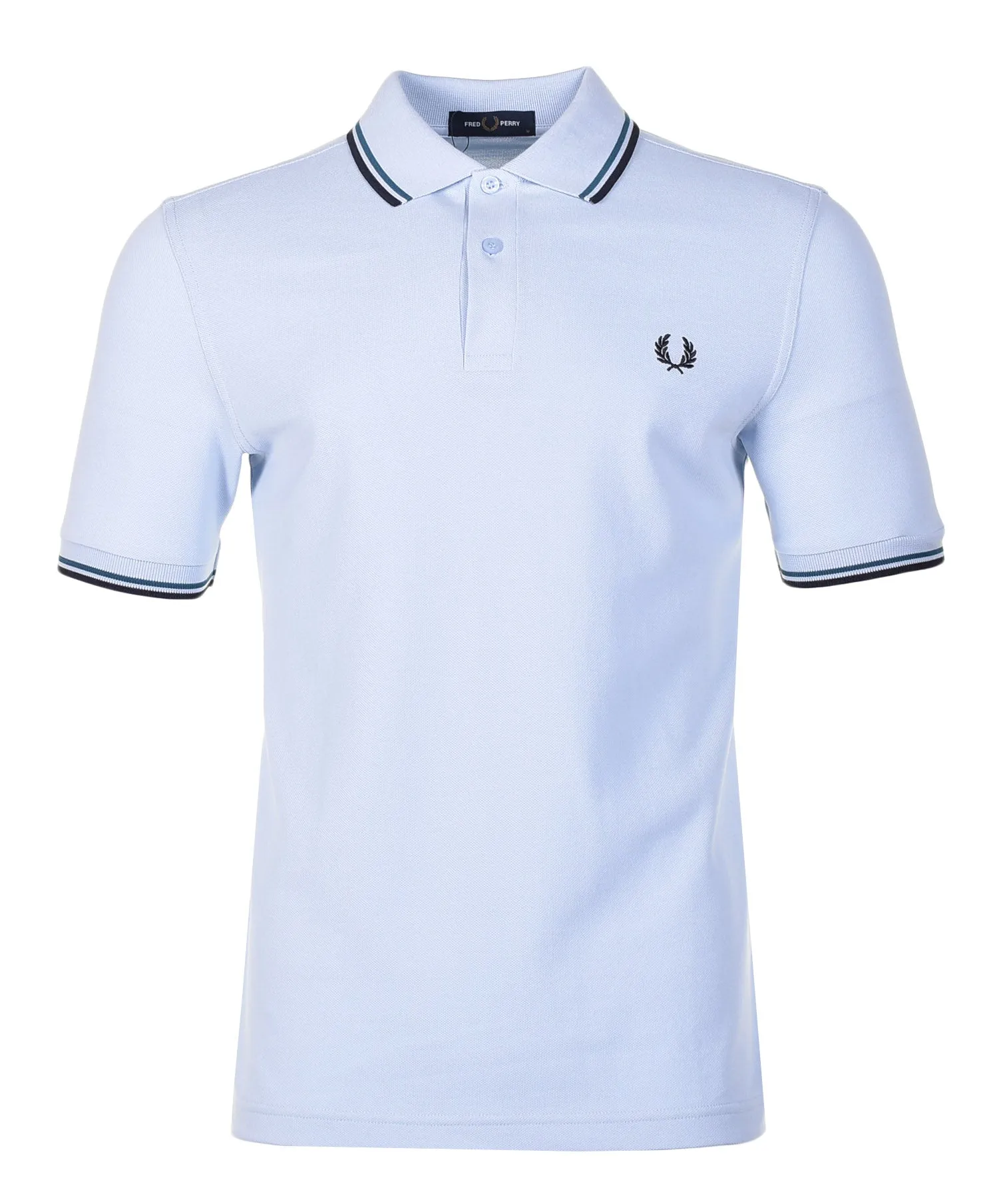 Short Sleeve Twin Tipped Polo Shirt Light Smoke Petrol sold by RAGAZZI