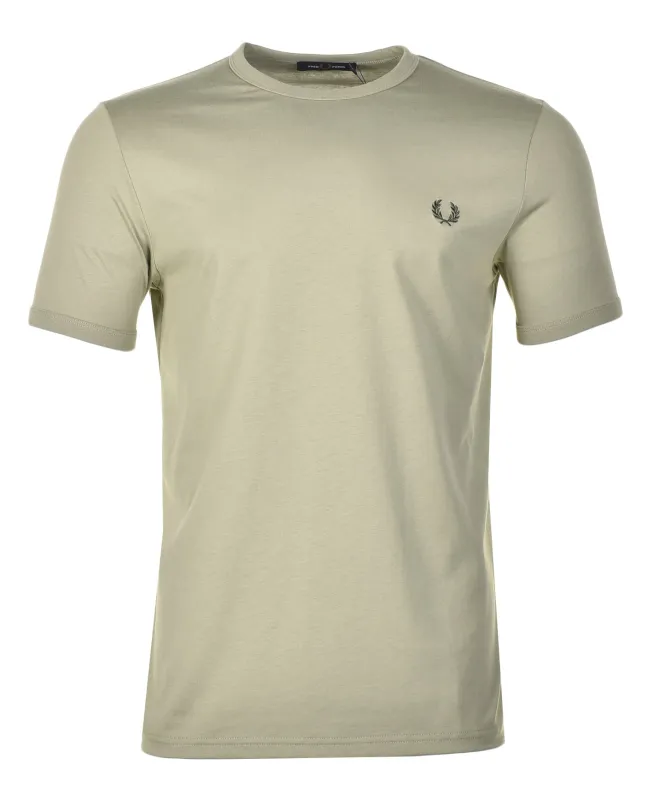 Ringer T Shirt Olive Mint sold by RAGAZZI