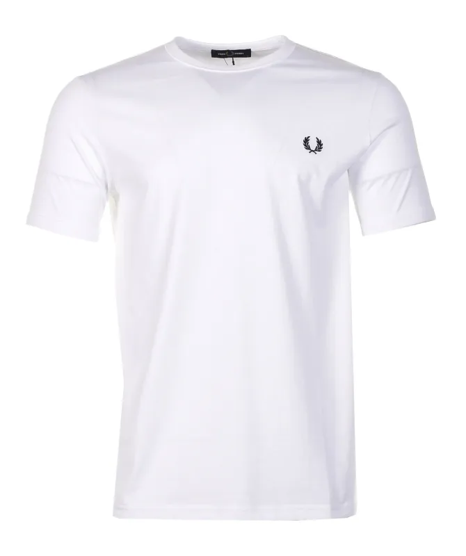 Ringer T Shirt White sold by RAGAZZI