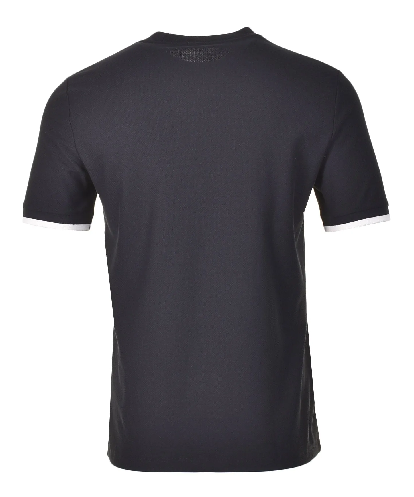 Tipped Cuff Pique T Shirt Black sold by RAGAZZI product image thumbnail 2