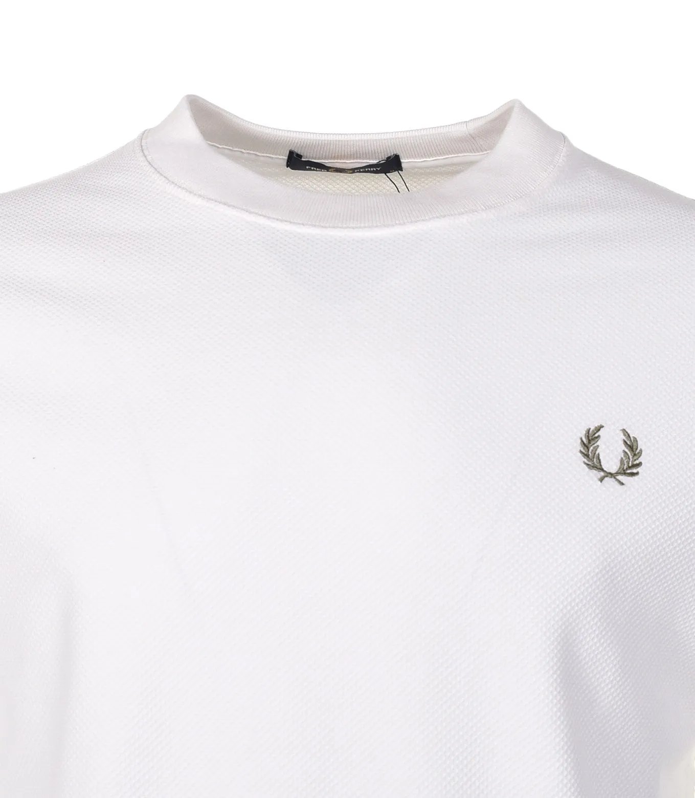 Tipped Cuff Pique T Shirt Light Ecru sold by RAGAZZI product image thumbnail 3