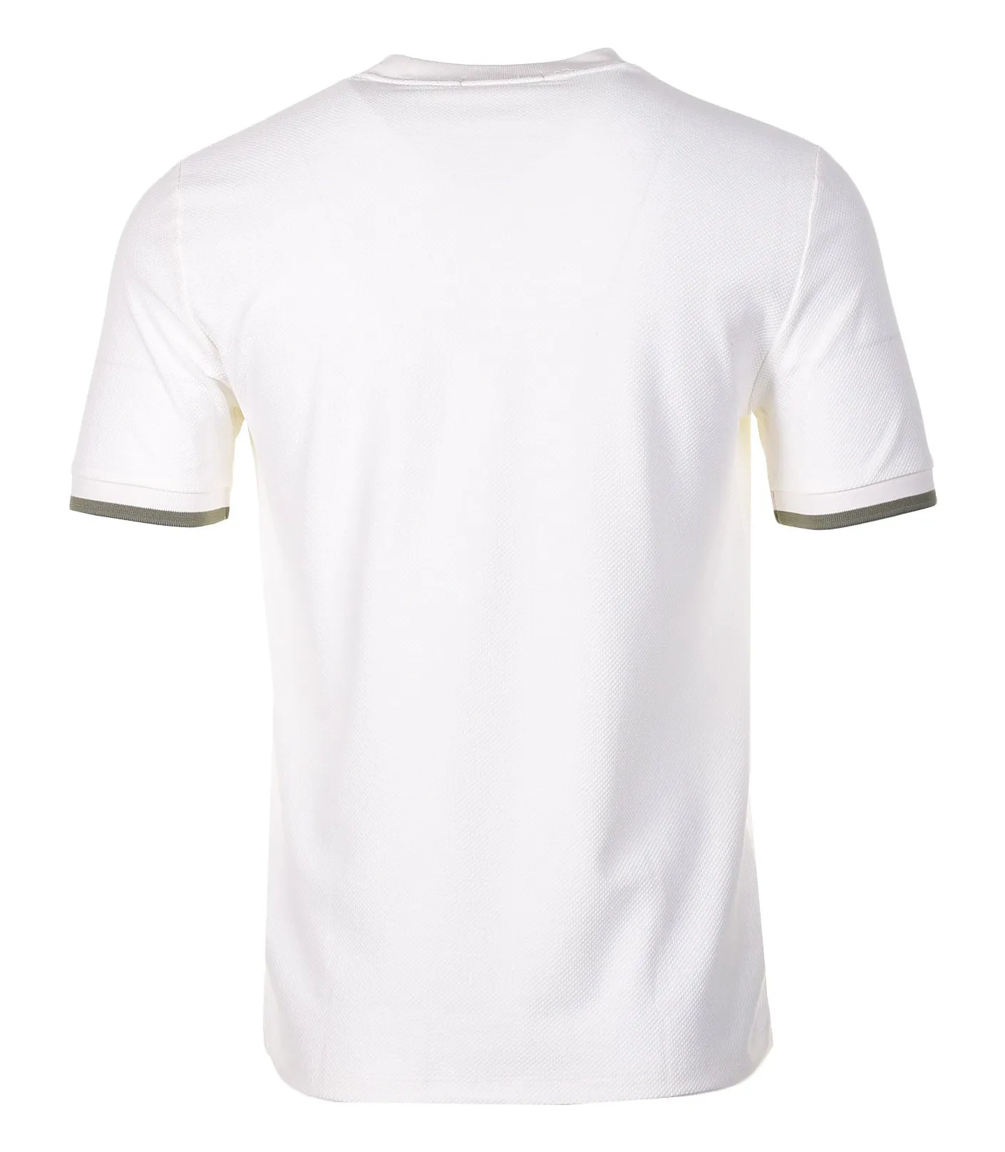 Tipped Cuff Pique T Shirt Light Ecru sold by RAGAZZI product image thumbnail 2